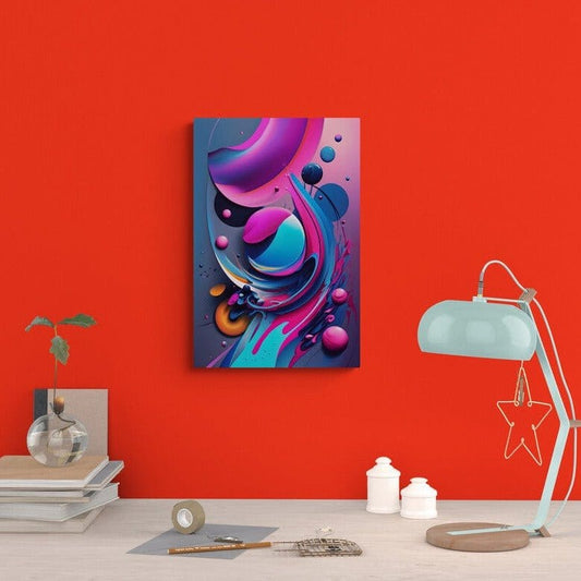 Tablou canvas - Abstract in bule - Cameradevis.ro