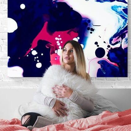 Tablou Canvas - Abstract pe mov - Zibo.ro