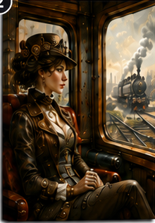 Tablou decorativ Calatoarea din Tren