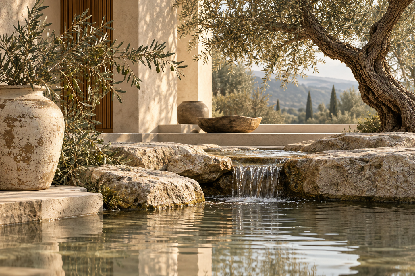 Tablou decorativ - Cascada Mica intre Pietre