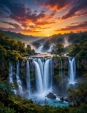 Tablou decorativ Cascade panoramice