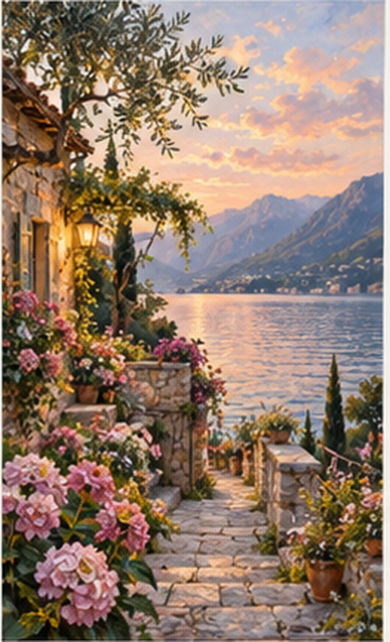 Tablou decorativ - Casuta de la lac