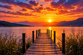Tablou decorativ - Debarcaderul de pe Lac
