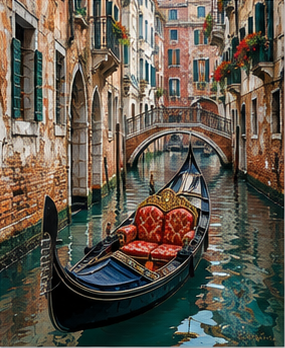 Tablou decorativ Gondola din Venetia