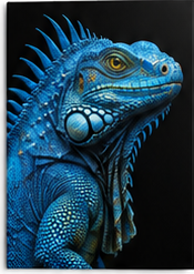 Tablou decorativ Iguana Albastra