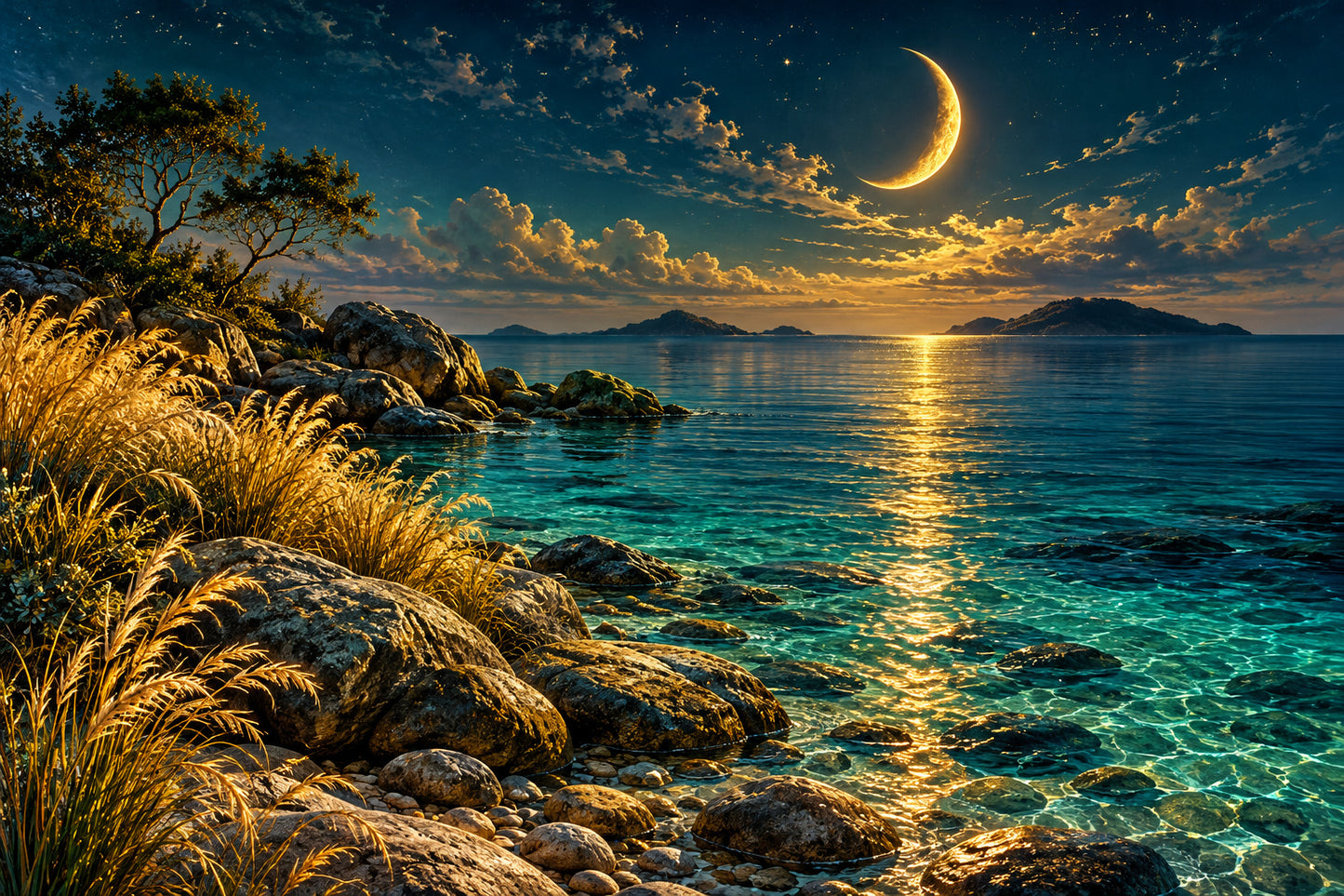 Tablou decorativ - Luna si Marea