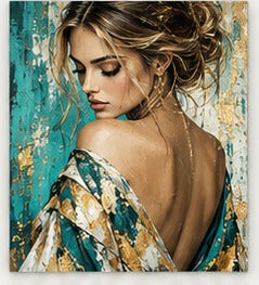 Tablou decorativ - Matase si aur