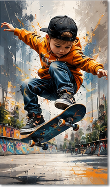 Tablou decorativ Micul Skater