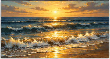 Tablou decorativ Oceanul de Aur