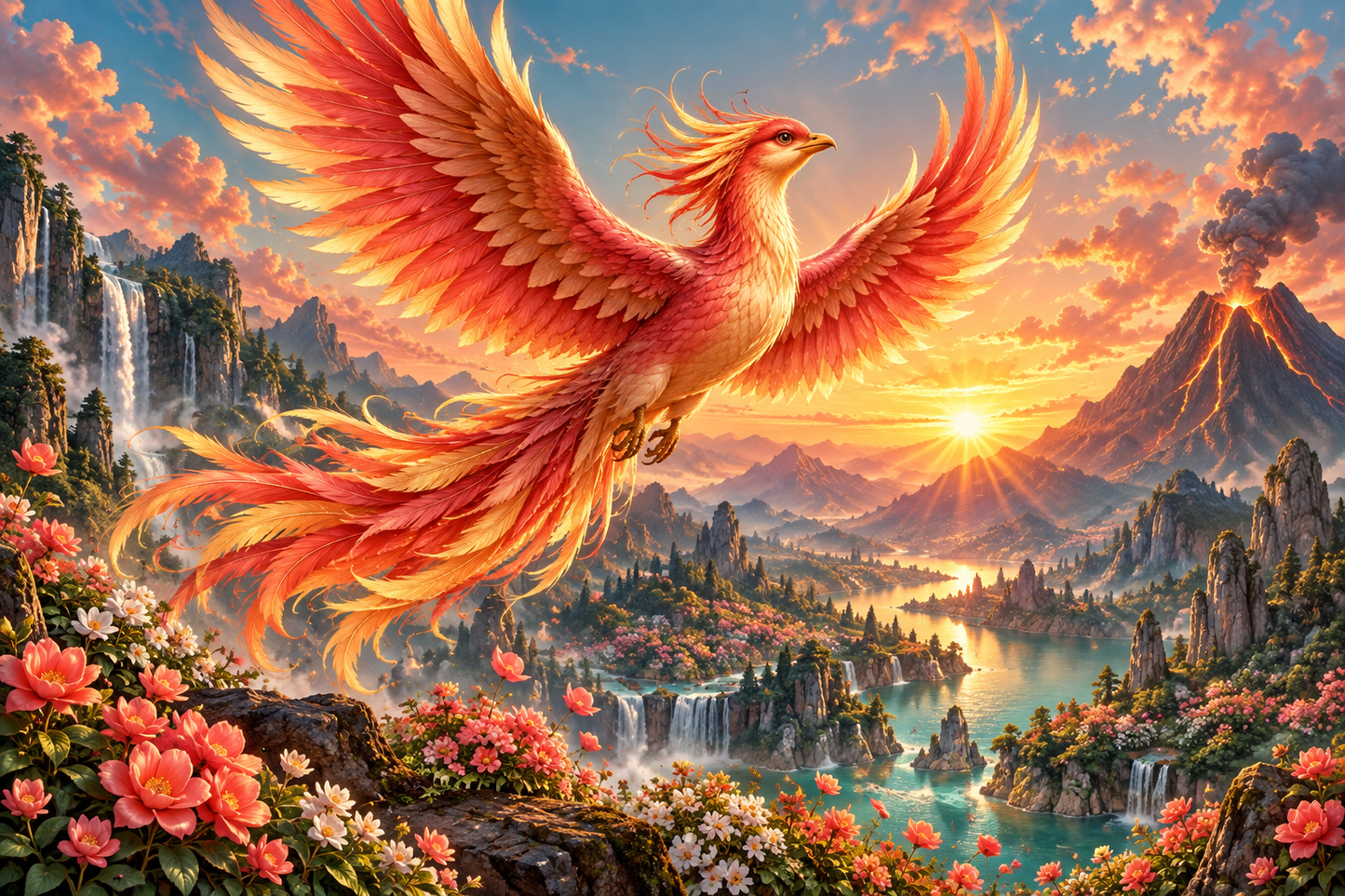Tablou decorativ - Pasarea Phoenix