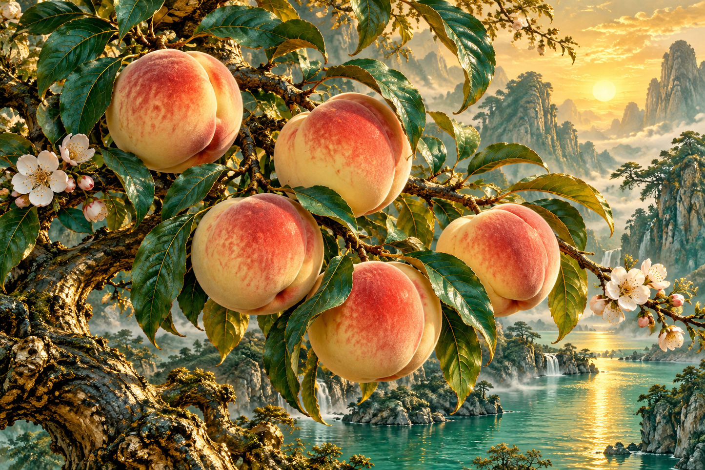Tablou decorativ - Ramura cu Piersici