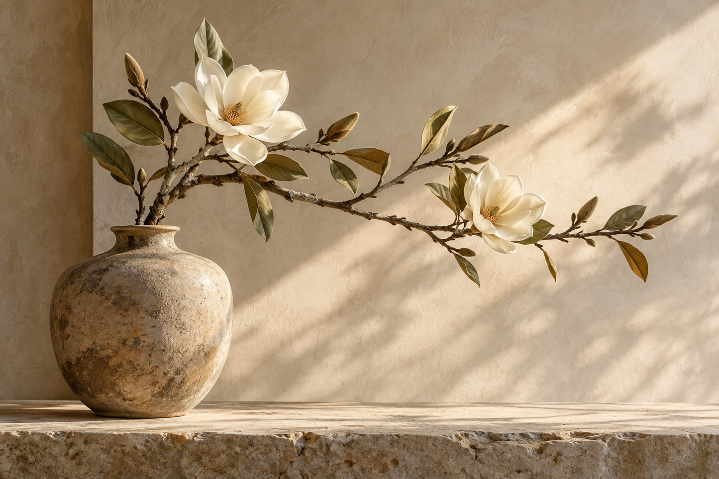 Tablou decorativ - Ramura de Magnolie in Vas