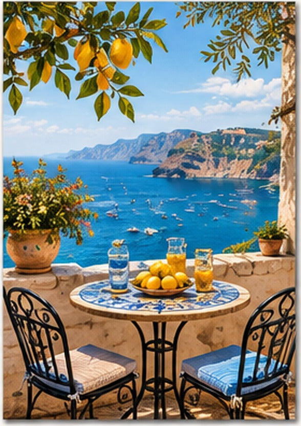 Tablou decorativ - Terasa cu vedere la mare