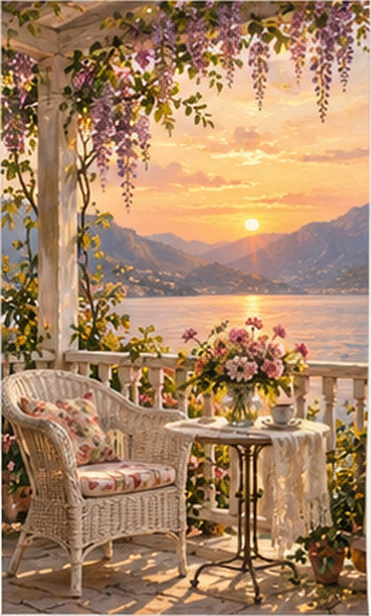 Tablou decorativ - Veranda la apus - Zibo.ro