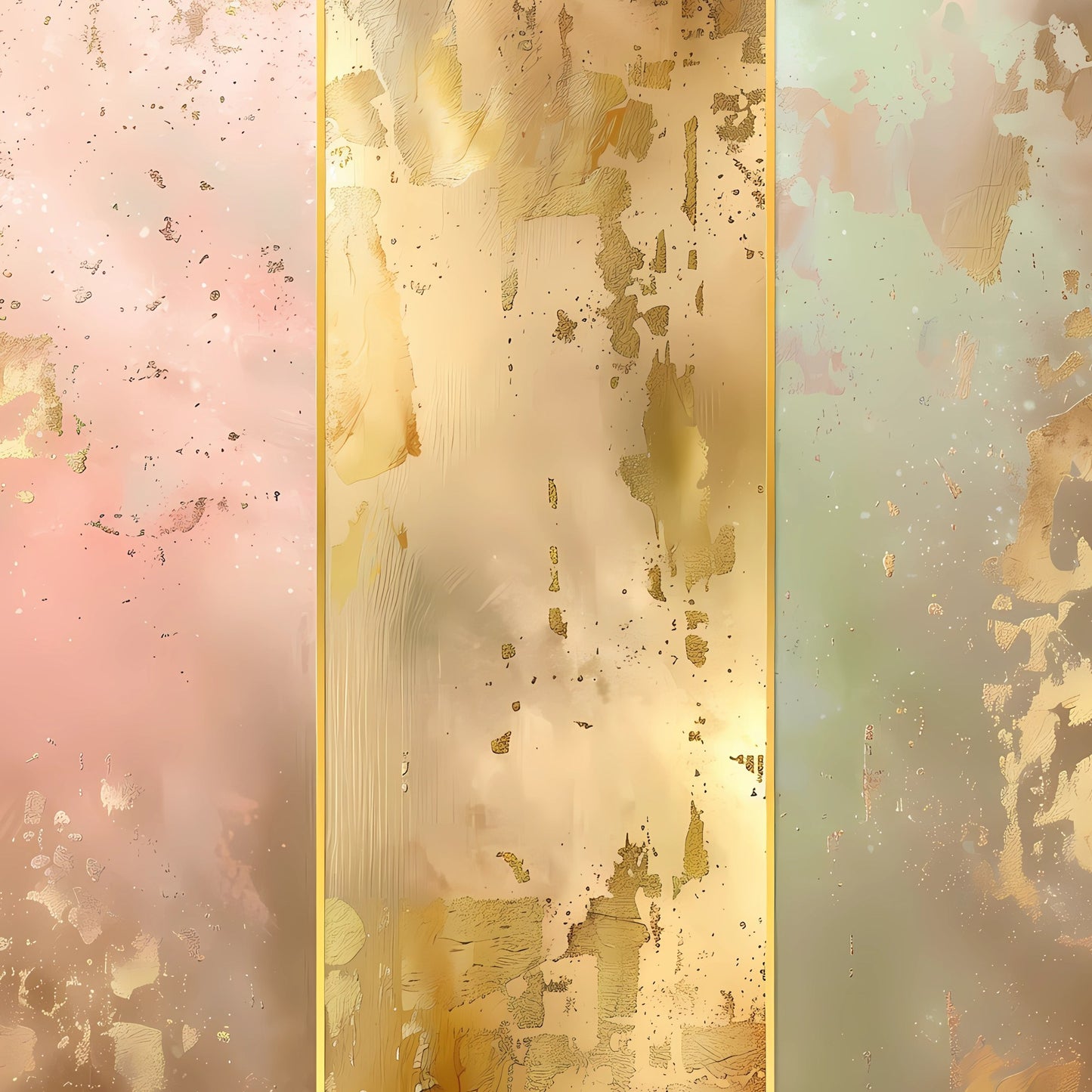 Tablou Coloane pastel cu aur