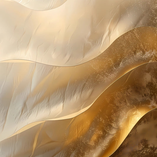 Tablou Dune de crema si aur