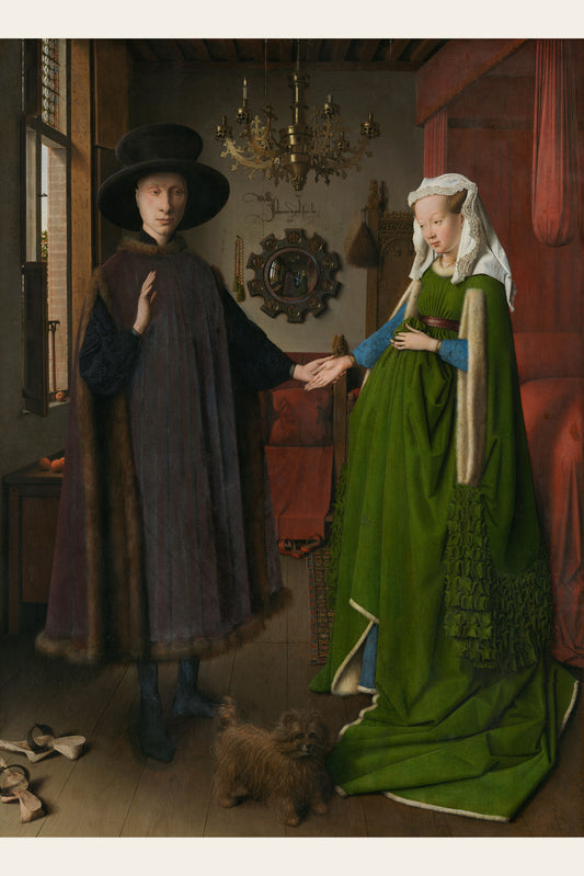 Tablou decorativ - Portretul Arnolfini (dupa Jan van Eyck)