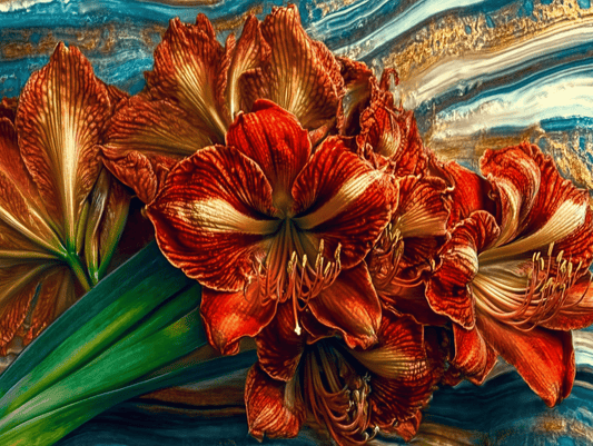 Tablou Canvas - Buchet de Stanjenei Rosii