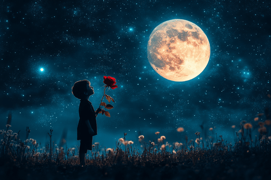 Tablou Canvas - Un Trandafir de la Un Copil