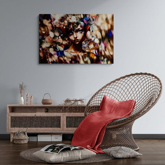 Tablou Canvas - Eleganta Florala Abstracta