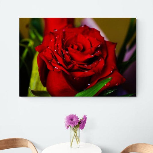 Tablou canvas romanesc - Trandafir rosu - Cameradevis.ro