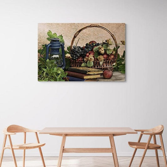 Tablou canvas romanesc - Cos cu fructe - Cameradevis.ro Cameradevis.ro