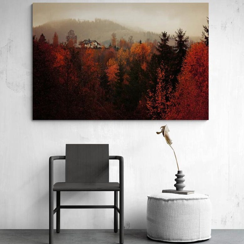 Tablou canvas romanesc - Între culorile toamnei - Cameradevis.ro Cameradevis.ro