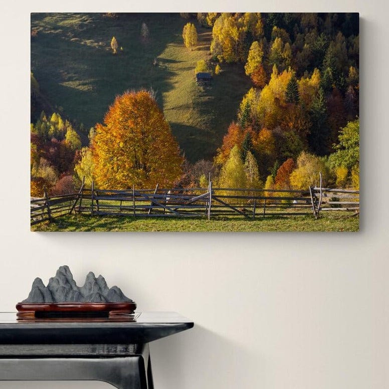 Tablou canvas romanesc - Dimineti colorate - Magura, Brasov - Cameradevis.ro Cameradevis.ro