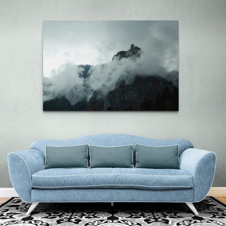 Tablou canvas romanesc - Muntii Bucegi in ceata - Cameradevis.ro