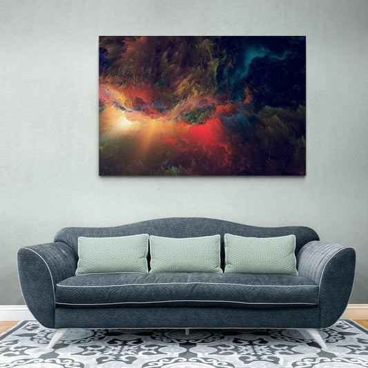 Tablou canvas - Furtuna multicolora - Cameradevis.ro Cameradevis.ro