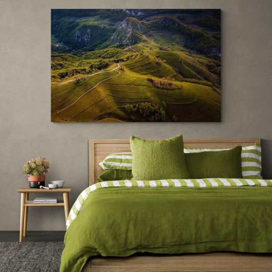 Tablou canvas romanesc - Dealurile din Dumesti - Cameradevis.ro Cameradevis.ro