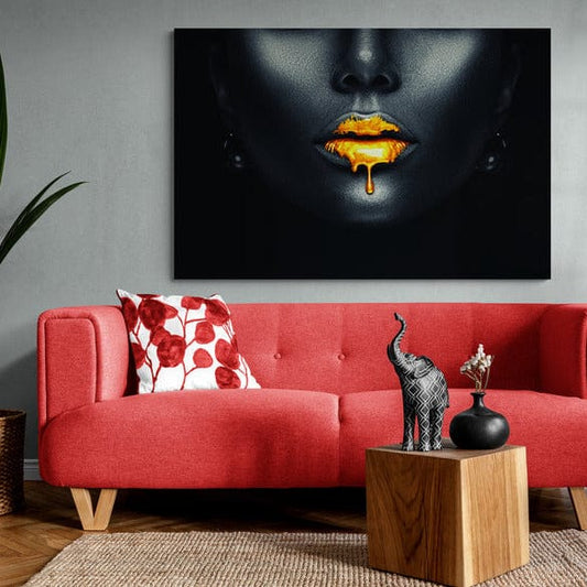 Tablou canvas -Black & Gold - Cameradevis.ro