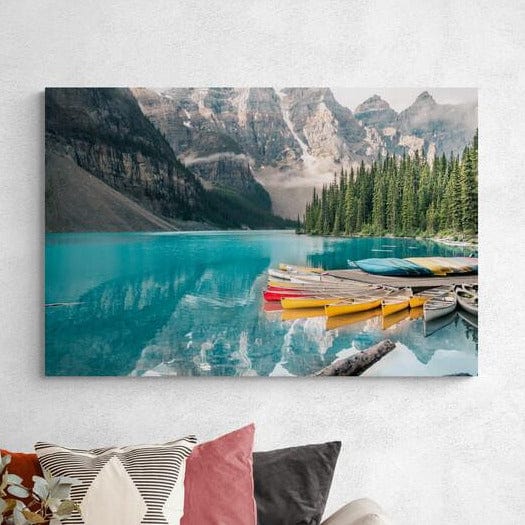 Tablou Canvas - Lac cu barci - Cameradevis.ro Cameradevis.ro