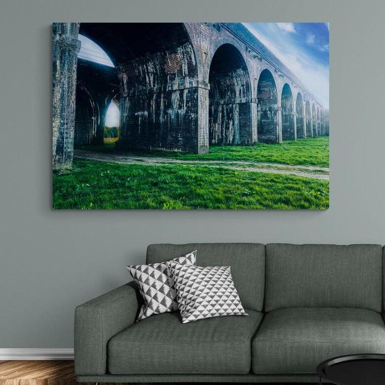 Tablou canvas romanesc - Podul dinspre rai, undeva pe langa Rushden, 18.04.2021 - Cameradevis.ro