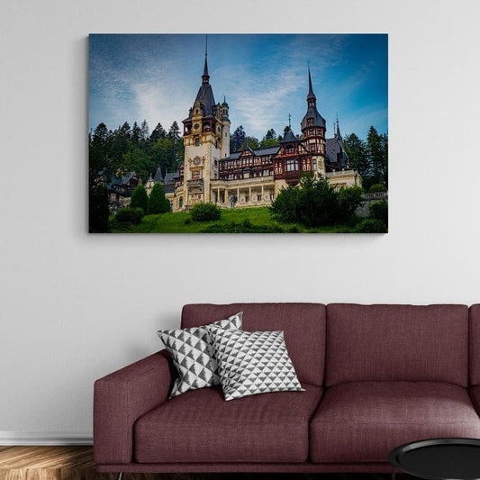 Tablou canvas romanesc - Castelul Peleș - Cameradevis.ro Cameradevis.ro