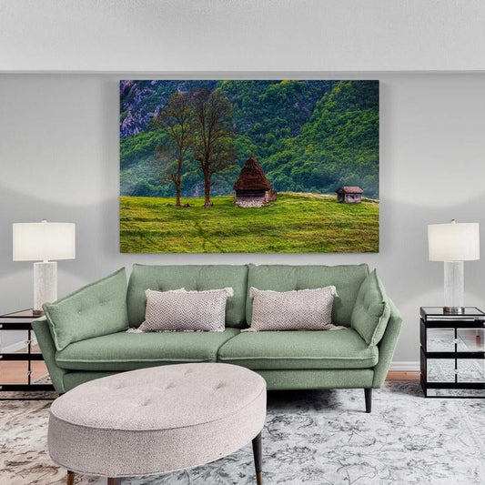Tablou canvas romanesc - Casuta strabunicilor - Cameradevis.ro Cameradevis.ro
