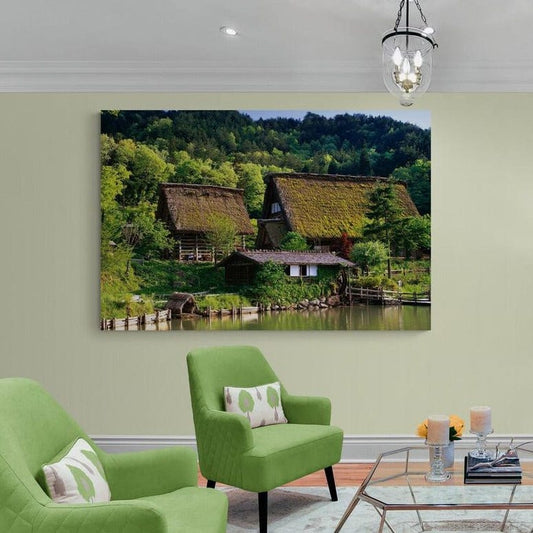 Tablou canvas romanesc - Moara de apa - Cameradevis.ro