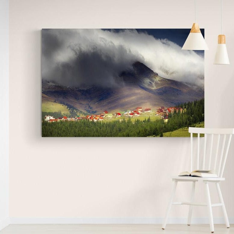 Tablou canvas romanesc - Primăvara la Ranca - Cameradevis.ro