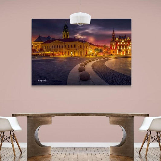 Tablou canvas romanesc - Piata Unirii-Oradea - Cameradevis.ro