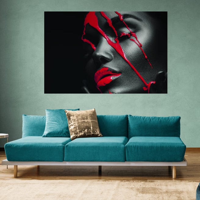 Tablou canvas -Red&Black - Cameradevis.ro
