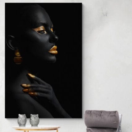 Tablou canvas - Gold makeup - Cameradevis.ro Cameradevis.ro