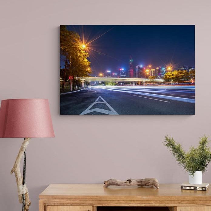 Tablou canvas - Vedere citadina pe timp de nopate - Cameradevis.ro