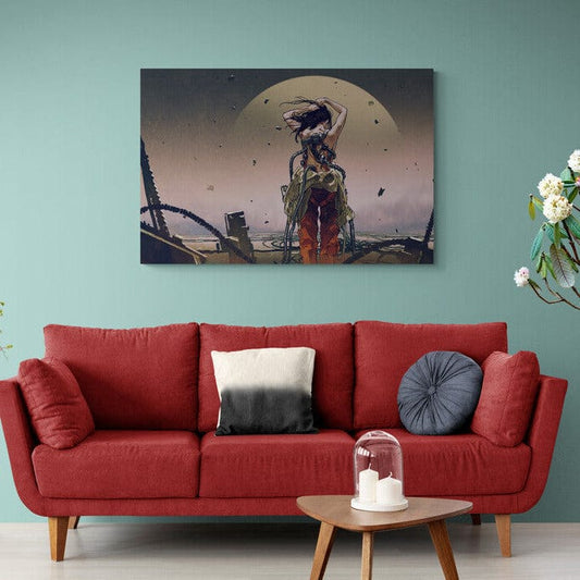 Tablou canvas - Razboinica de pe Luna - Cameradevis.ro Cameradevis.ro