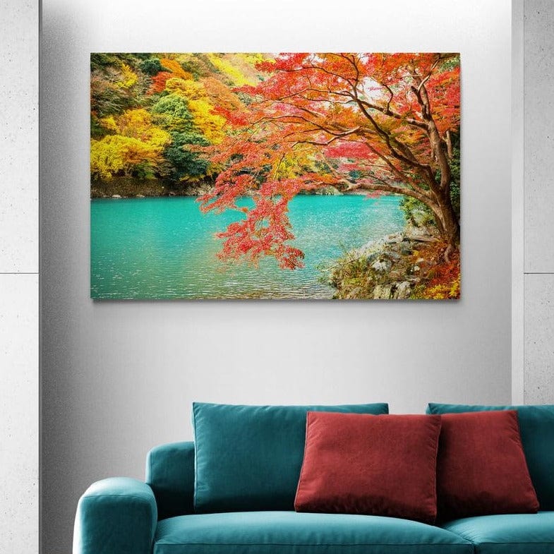 Tablou canvas - Toamna pe rau la vale - Cameradevis.ro