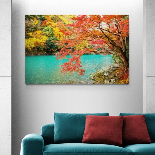 Tablou canvas - Toamna pe rau la vale - Cameradevis.ro