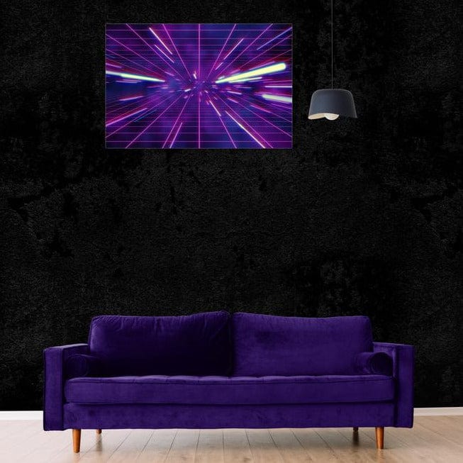 Tablou canvas - Raze spatiale in 3D - Zibo.ro