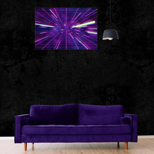 Tablou canvas - Raze spatiale in 3D - Zibo.ro