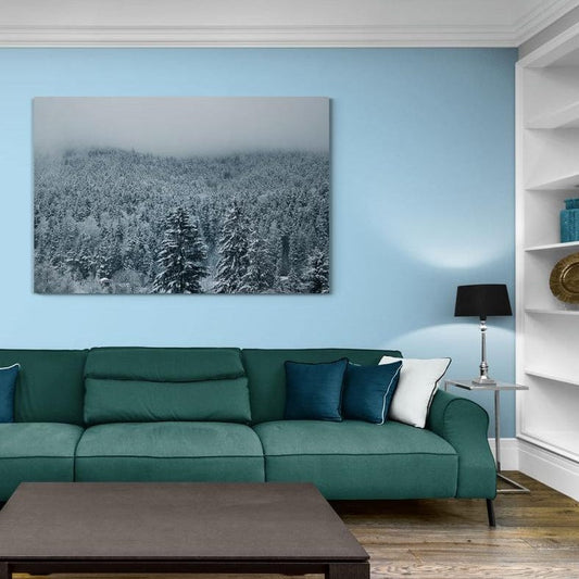 Tablou canvas romanesc - Pădure Înghețată - Cameradevis.ro