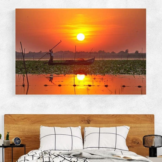 Tablou canvas romanesc - Inserare pe lacuri - Cameradevis.ro Cameradevis.ro