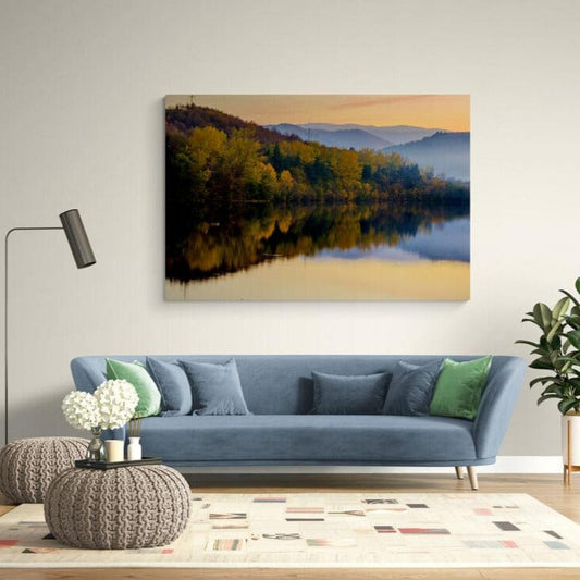 Tablou canvas romanesc - Apus de Toamna - Cameradevis.ro